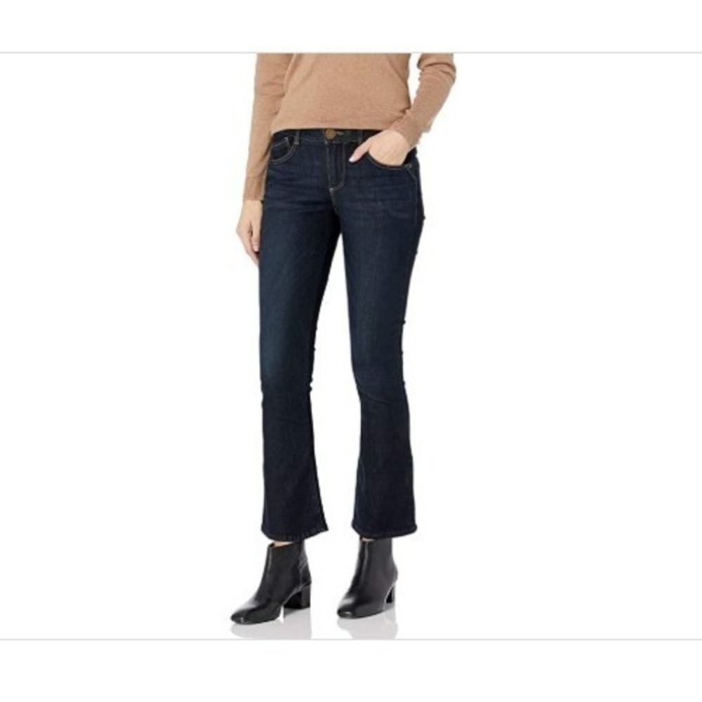 Democracy Jeans Womens 16 Blue Cotton Blend Stretch Itty Bitty Slim Fit Bootcut